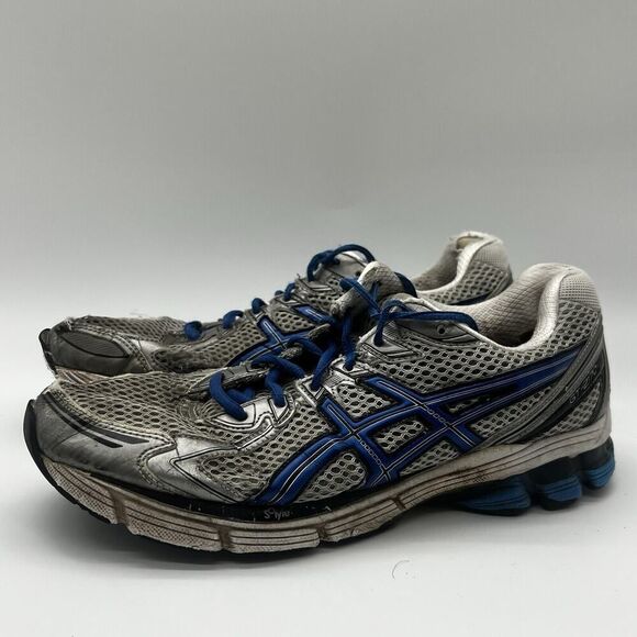 Asics GT-2170 Mens Size 10 Gray/Blue Mesh Athletic Running Shoes Sneakers BEATER - Picture 4 of 15